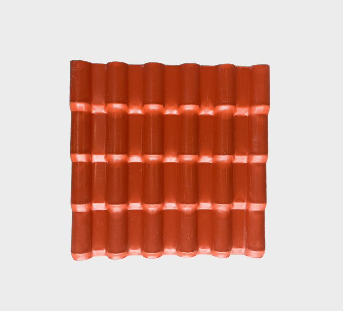 1000mm Brick Red ASA PVC UV Resistance Resin Roof Sheets