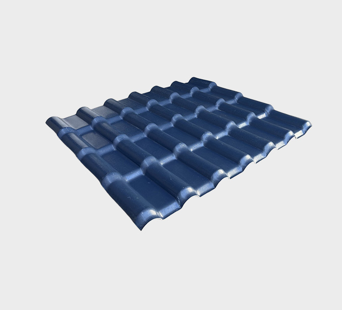 1050mm Blue-gray ASA PVC UV Resistance Resin Roof Sheets