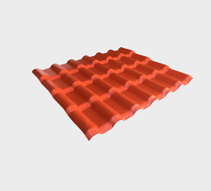 1050mm Brick Red ASA PVC UV Resistance Resin Roof Sheets