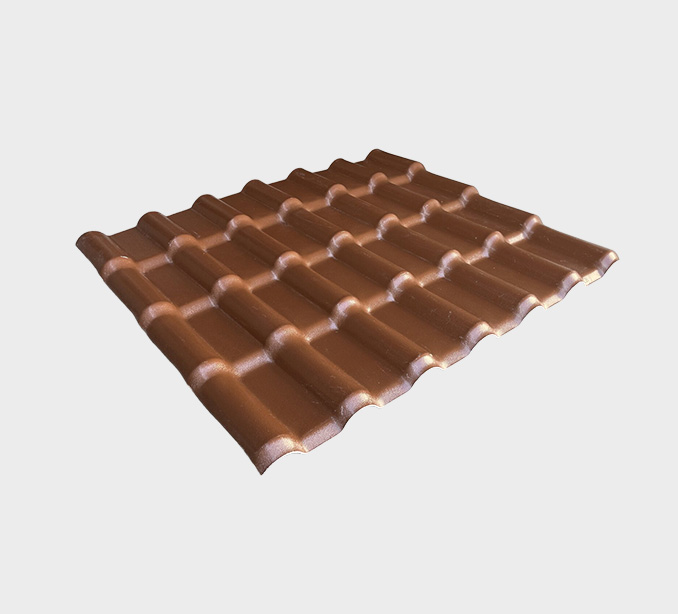 1050mm Brown ASA PVC UV Resistance Resin Roof Sheets