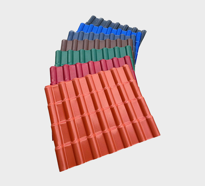 1050mm Brick Red ASA PVC UV Resistance Resin Roof Sheets