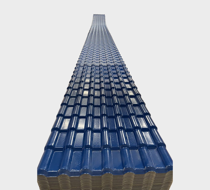 1050mm Brick Red ASA PVC UV Resistance Resin Roof Sheets