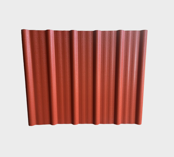 1130mm Birck red ASA Coated PVC Composite Tile Roof Sheets