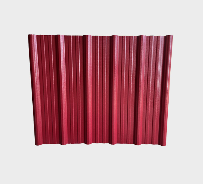 1130mm Red ASA Coated PVC Composite Tile Roof Sheets